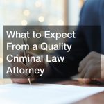 What to Expect From a Quality Criminal Law Attorney